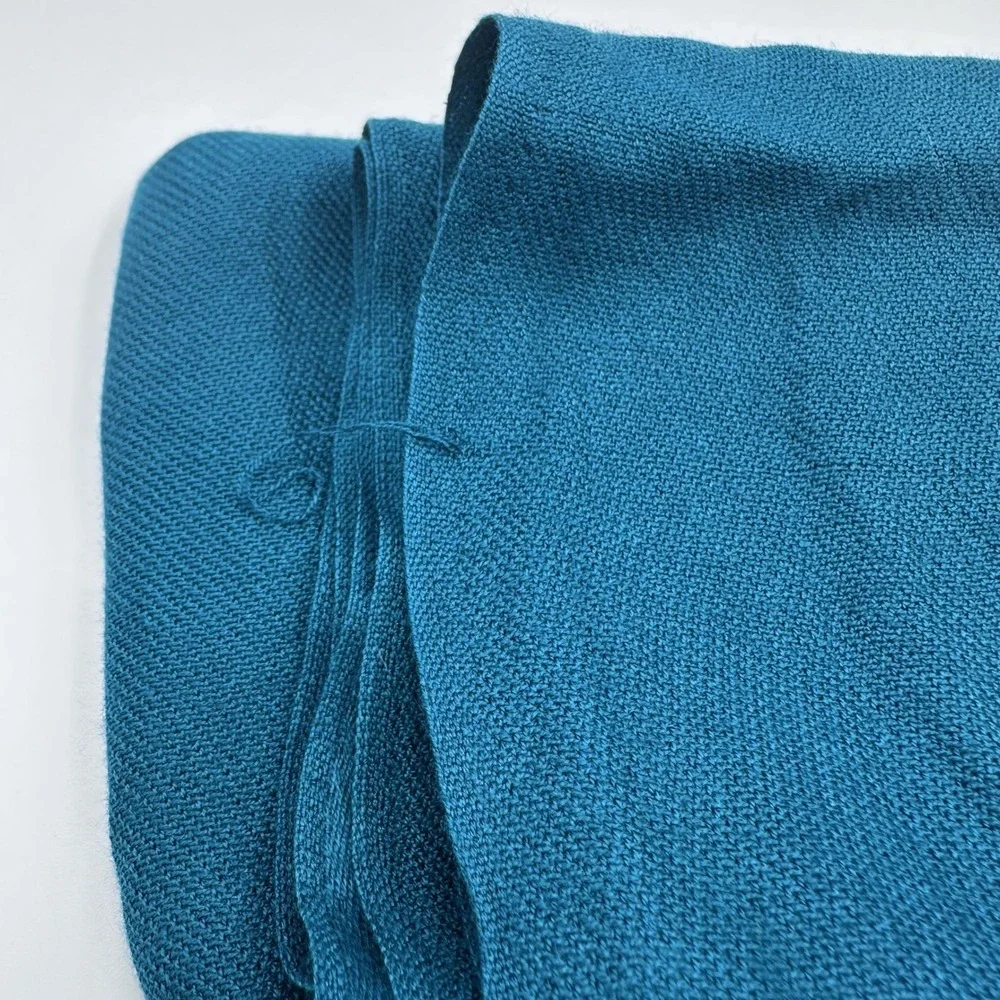 Deep Teal Blue‎ Pashmina? Style Shawl Wrap with Twisted Fringe Tassels